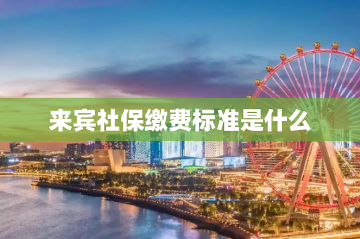 来宾社保缴费标准是什么