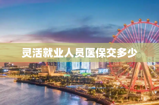 灵活就业人员医保交多少