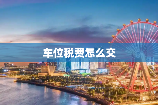 车位税费怎么交