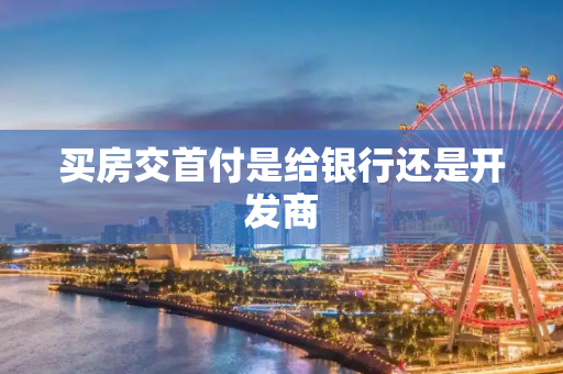 买房交首付是给银行还是开发商