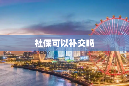 社保可以补交吗