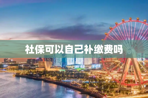 社保可以自己补缴费吗