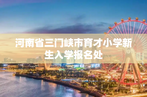 河南省三门峡市育才小学新生入学报名处